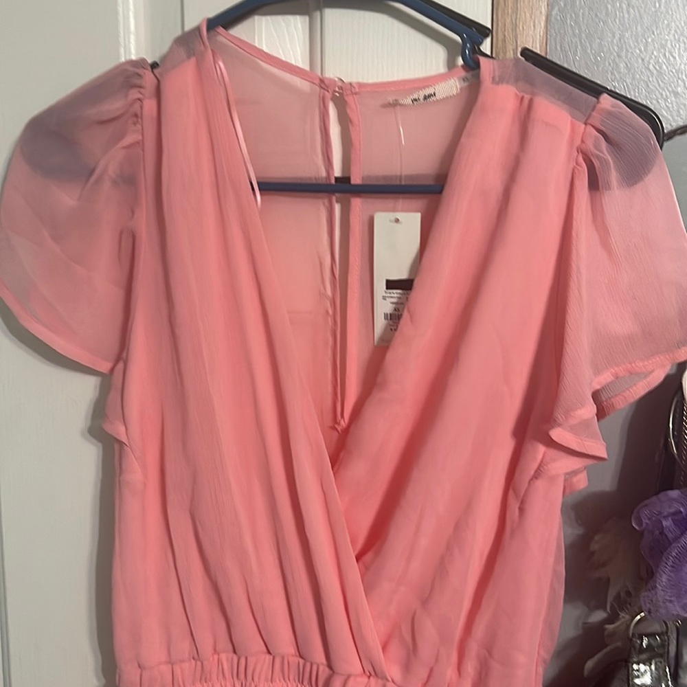 Francesca’s pink dress